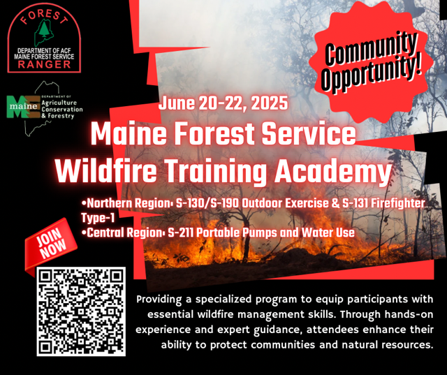 Maine Forest Service Wildfire Training Academy